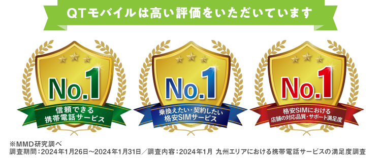 お客さま満足度調査三冠受賞